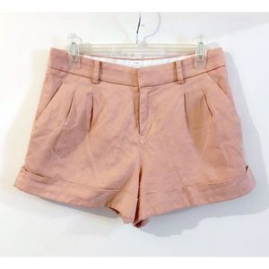 Uniqlo Peach Pink Tencel Linen Blend Chino Shorts